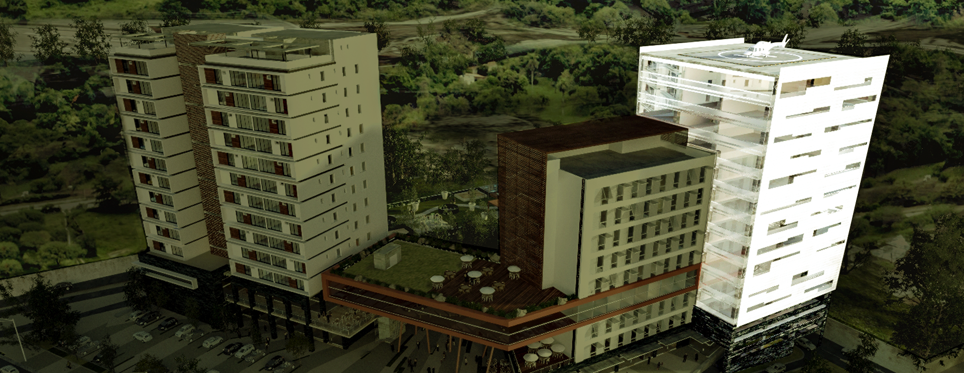 El Bosque Corporativo es una torre de oficinas AAA con ingeniería sustentable. style=